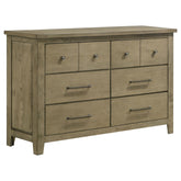 Best Furniture Outlet - Coaster - Hazlewood 6-drawer Bedroom Dresser Cabinet Vineyard Oak - 207533