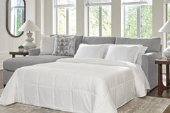 Best Furniture Outlet - Ashley Furniture - UrbanCrest Sectional - RAF 2-Piece Sleeper Sectional with Chaise / Pewter - PC20804S4