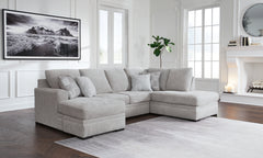 Best Furniture Outlet - Ashley Furniture - Gabyleigh Sectional - LAF 2-Piece Sectional with Chaise / Nickel - 20904S1