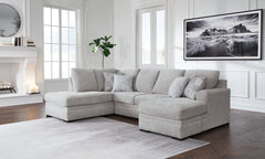 Best Furniture Outlet - Ashley Furniture - Gabyleigh Sectional - RAF 2-Piece Sectional with Chaise / Nickel - 20904S2