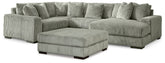 Best Furniture Outlet - Ashley Furniture - Lindyn 4-Piece Sectional with Chaise and Oversized Accent Ottoman - 4-Piece Sectional with Chaise and Oversized Accent Ottoman - 21105U12