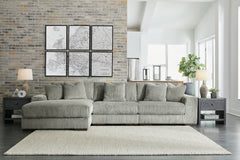 Best Furniture Outlet - Ashley Furniture - Lindyn Sectional - RAF 3-Piece Sectional with Chaise / Fog - 21105S10