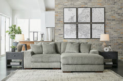 Best Furniture Outlet - Ashley Furniture - Lindyn Sectional - RAF 2-Piece Sectional with Chaise / Fog - 21105S4