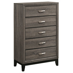 Watson Five-piece Eastern King Bedroom Set Grey Oak