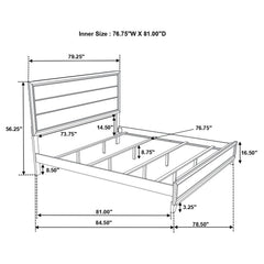 Watson Five-piece Eastern King Bedroom Set Grey Oak