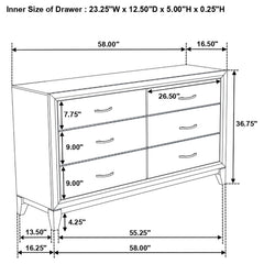Watson Five-piece Eastern King Bedroom Set Grey Oak