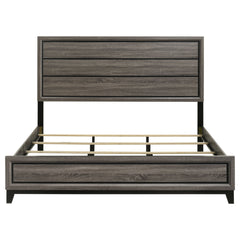 Watson Wood Eastern King Panel Bed Grey Oak