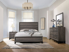 Best Furniture Outlet - Coaster - Watson 4-piece California King Bedroom Set Grey Oak - 212421KW-S4