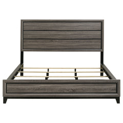 Watson Wood California King Panel Bed Grey Oak