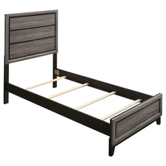 Best Furniture Outlet - Coaster - Watson Wood Twin Panel Bed Grey Oak - 212421T
