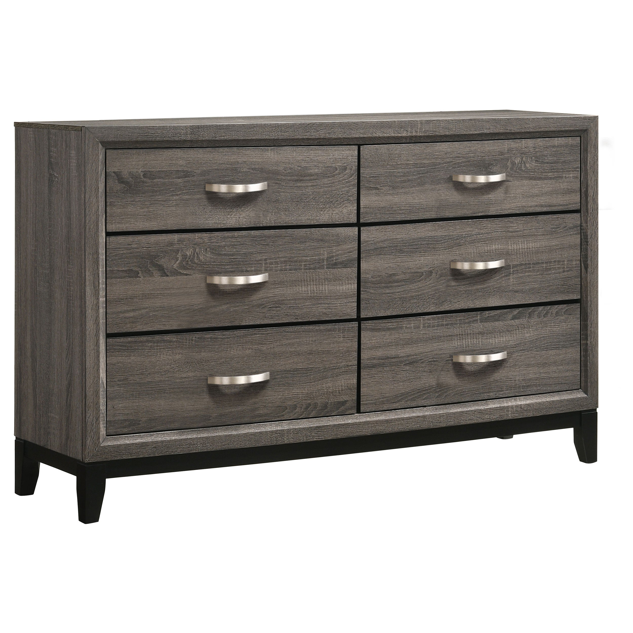 Best Furniture Outlet - Coaster - Watson 6-drawer Dresser Grey Oak - 212423