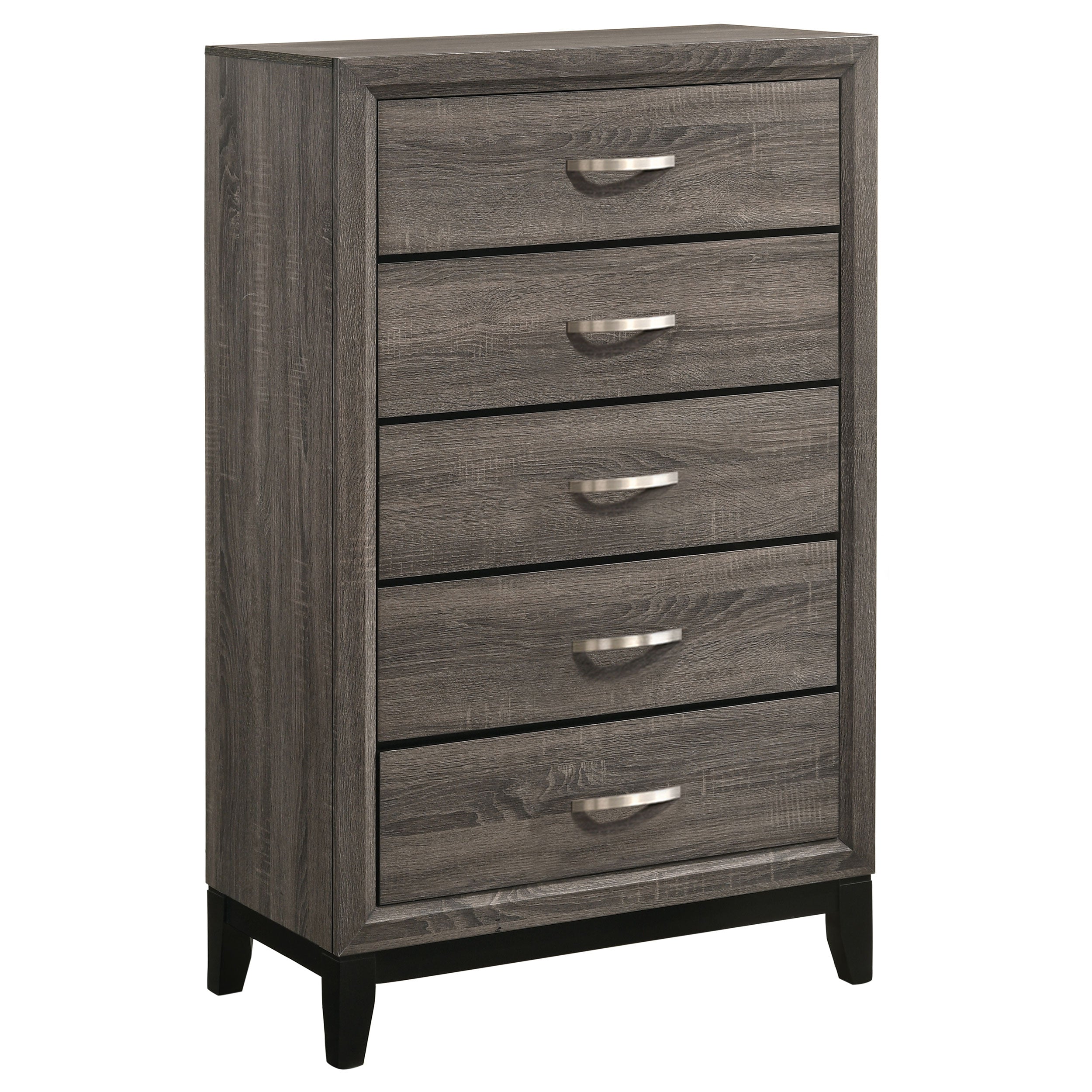 Best Furniture Outlet - Coaster - Watson 5-drawer Bedroom Chest Grey Oak - 212425