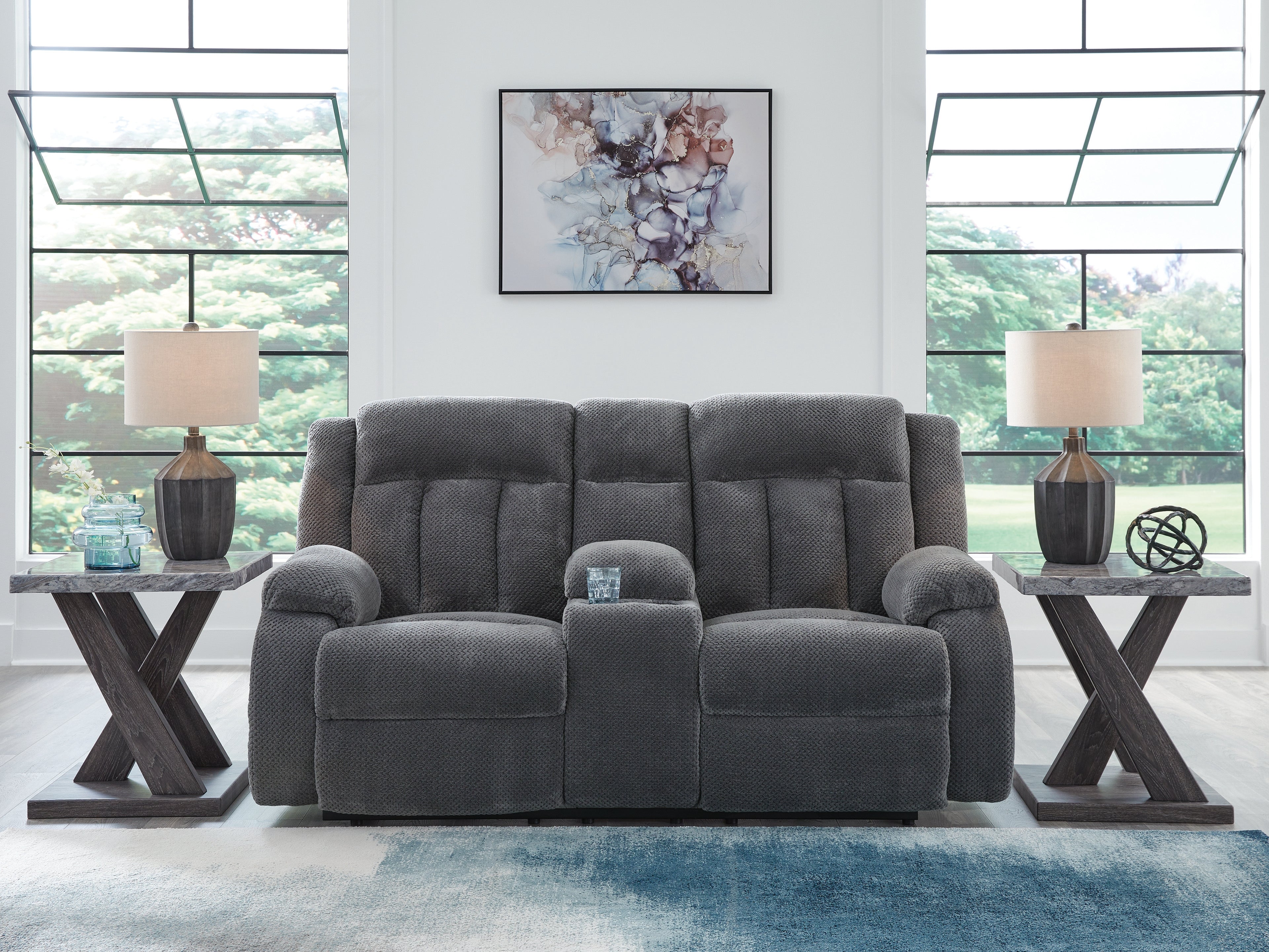 Best Furniture Outlet - Ashley Furniture - Observation Living Room - Power Rocker Recliner / Chocolate - PC2140698