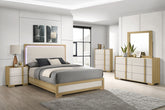 Best Furniture Outlet - Coaster - Hyland 5-piece Eastern King Bedroom Set Natural - 215651KE-S5