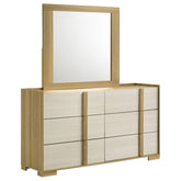 Best Furniture Outlet - Coaster - Hyland 6-drawer Dresser with Mirror Natural - 215653M