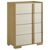 Best Furniture Outlet - Coaster - Hyland 4-drawer Chest of Drawers Natural - 215655