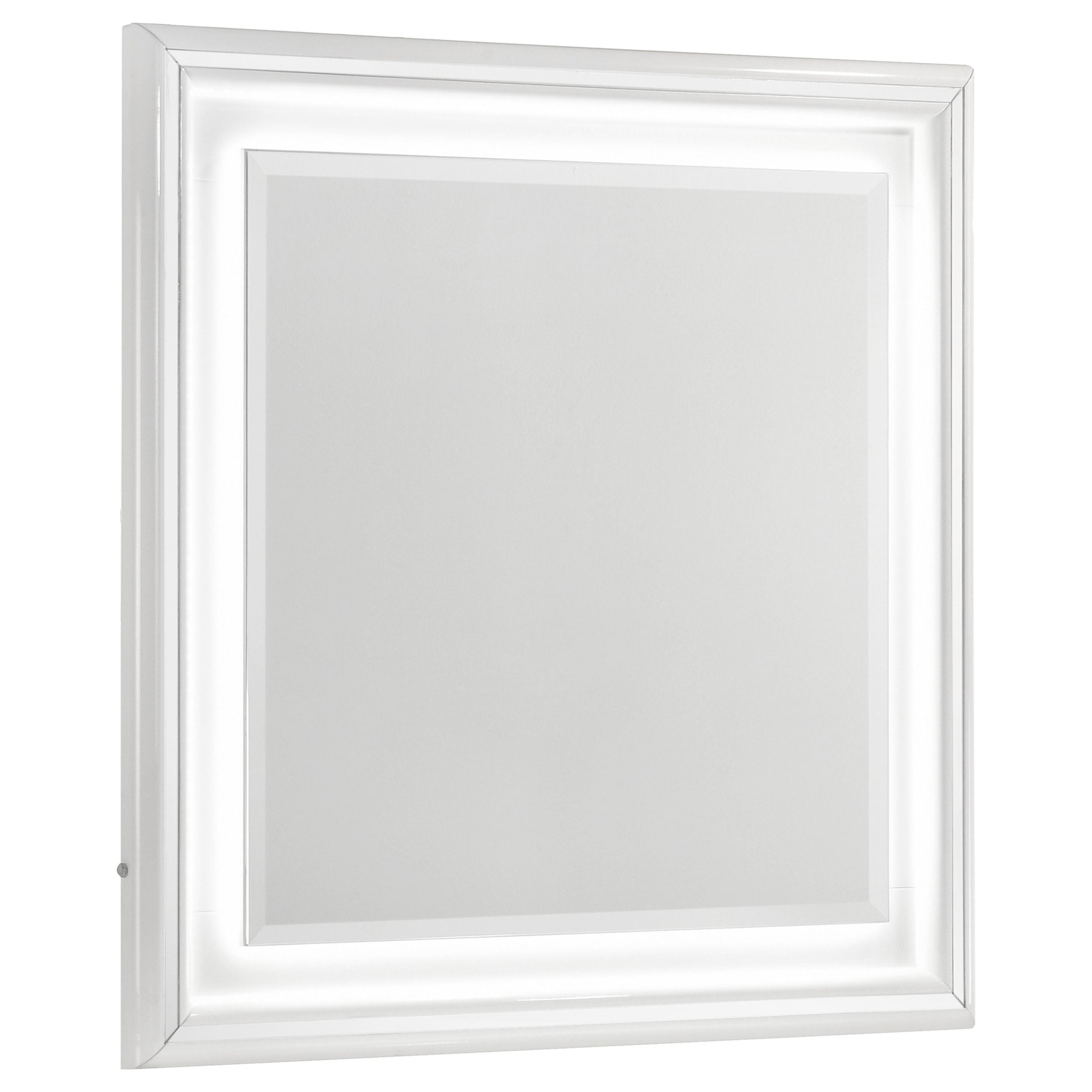 Best Furniture Outlet - Coaster - Cassia Dresser Mirror White High Gloss - 215794