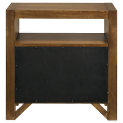 Adderley 2-drawer Nightstand Bedside Table Warm Brown