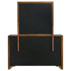Adderley 8-drawer Bedroom Dresser and Mirror Warm Brown