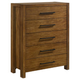 Best Furniture Outlet - Coaster - Adderley 5-drawer Bedroom Chest of Drawers Warm Brown - 215855