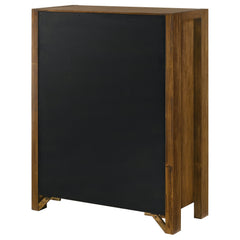 Adderley 5-drawer Bedroom Chest of Drawers Warm Brown