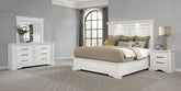 Best Furniture Outlet - Coaster - McKinney 4-piece California King Bedroom Set Vintage White - 215871KW-S4