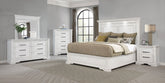 Best Furniture Outlet - Coaster - McKinney 5-piece California King Bedroom Set Vintage White - 215871KW-S5