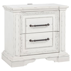Best Furniture Outlet - Coaster - McKinney 2-drawer Nightstand with Dual USB Vintage White - 215872