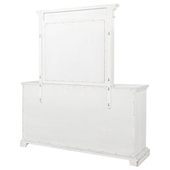 McKinney 6-drawer Bedroom Dresser with Mirror Vintage White