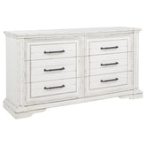 Best Furniture Outlet - Coaster - McKinney 6-drawer Bedroom Dresser Cabinet Vintage White - 215873