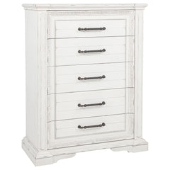 Best Furniture Outlet - Coaster - McKinney 5-drawer Bedroom Chest of Drawers Vintage White - 215875