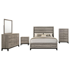 Valen Five-piece Full Bedroom Set Light Taupe
