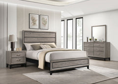 Best Furniture Outlet - Coaster - Valen Four-piece Eastern King Bedroom Set Light Taupe - 215911KE-S4