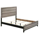 Best Furniture Outlet - Coaster - Valen Wood Queen Panel Bed Light Taupe - 215911Q