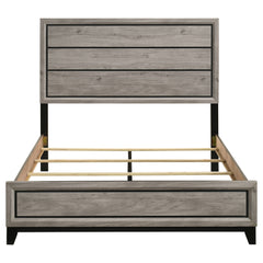 Valen Wood Queen Panel Bed Light Taupe