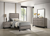 Best Furniture Outlet - Coaster - Valen Four-piece Twin Bedroom Set Light Taupe - 215911T-S4