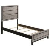 Best Furniture Outlet - Coaster - Valen Wood Twin Panel Bed Light Taupe - 215911T