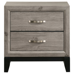 Valen 2-drawer Nightstand Bedside Table Light Taupe