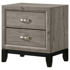 Valen 2-drawer Nightstand Bedside Table Light Taupe