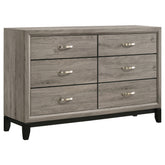 Best Furniture Outlet - Coaster - Valen 6-drawer Bedroom Dresser Cabinet Light Taupe - 215913