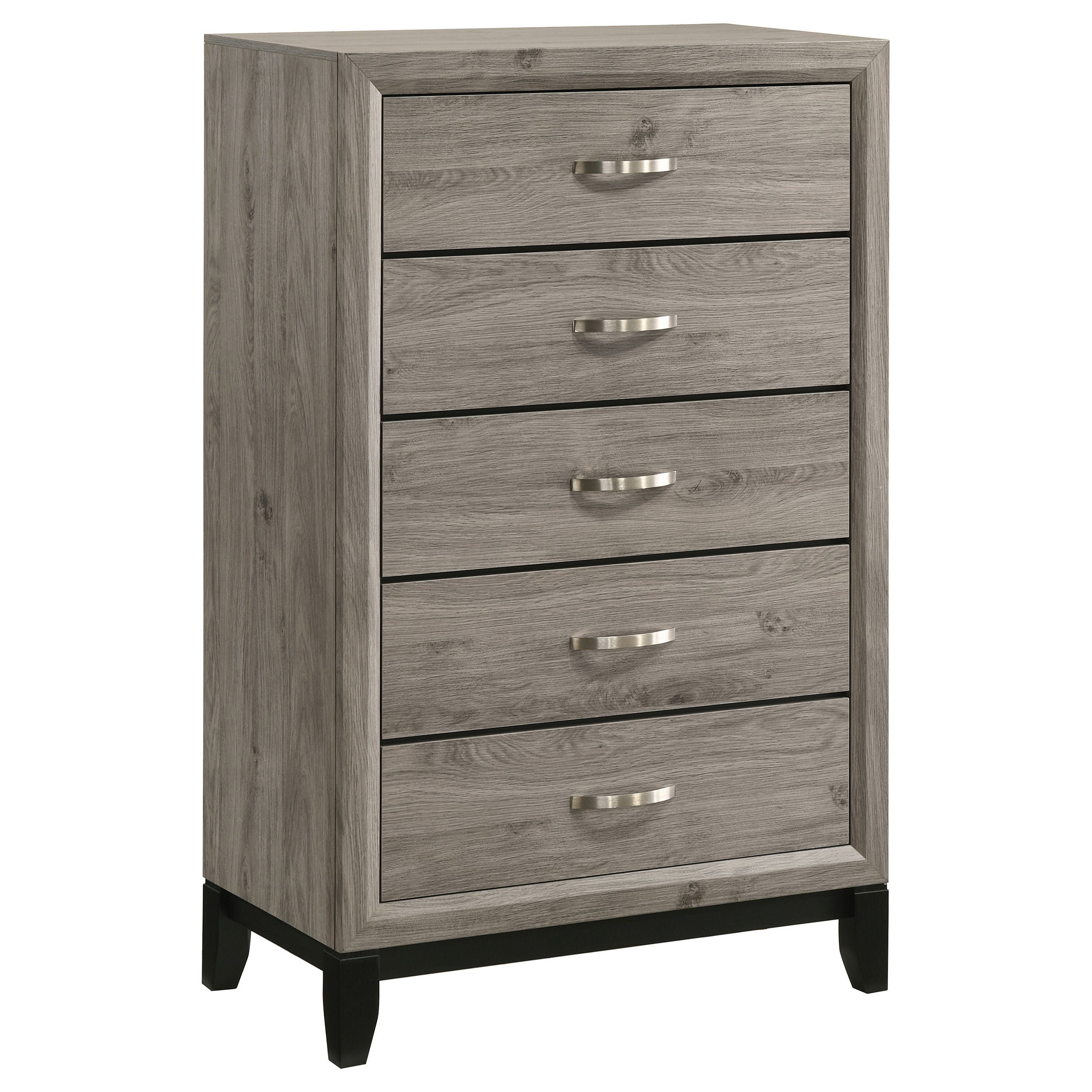 Best Furniture Outlet - Coaster - Valen 5-drawer Bedroom Chest of Drawers Light Taupe - 215915