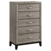 Best Furniture Outlet - Coaster - Valen 5-drawer Bedroom Chest of Drawers Light Taupe - 215915