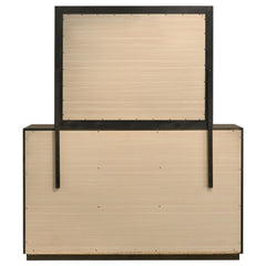 Atlas 7-drawer Bedroom Dresser and Mirror Set Dark Oak