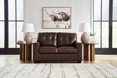 Best Furniture Outlet - Ashley Furniture - Santorine Living Room - Loveseat / Dark Brown - 2170635
