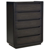 Best Furniture Outlet - Coaster - Leandro 5-drawer Bedroom Chest of Drawers Burnished Black - 222495
