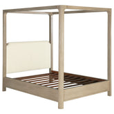 Best Furniture Outlet - Coaster - Solano 83-inch California King Canopy Bed Weathered Mango - 222520KW