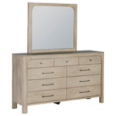 Best Furniture Outlet - Coaster - Solano 9-drawer Bedroom Dresser with Mirror Weathered Mango - 222523M