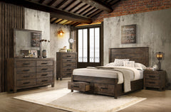 Best Furniture Outlet - Coaster - Woodmont 5-piece California King Bedroom Set Golden Brown - 222631KW-S5