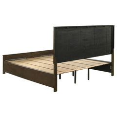 Woodmont California King Storage Bed Rustic Golden Brown