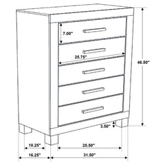 Woodmont 5-piece Queen Bedroom Set Rustic Golden Brown